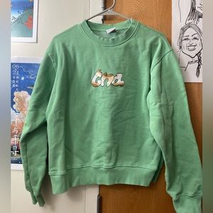 TNA green sweatshirt